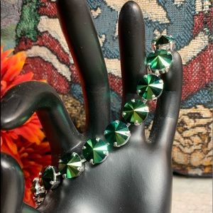 Handmade Swarovski “ Crystal Scarabarus Green”